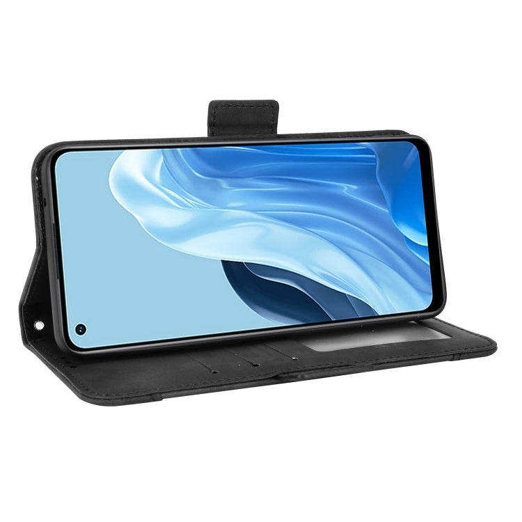 For OPPO Reno7 4G / F21 Pro Skin Feel Calf Texture Card Slots Leather Phone Case