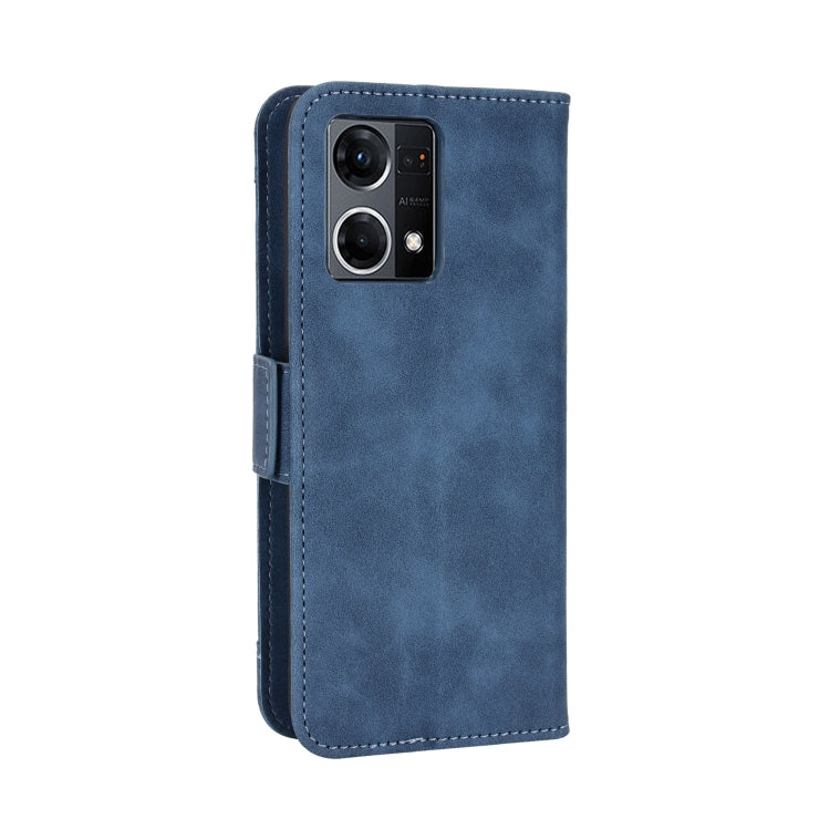 For OPPO Reno7 4G / F21 Pro Skin Feel Calf Texture Card Slots Leather Phone Case