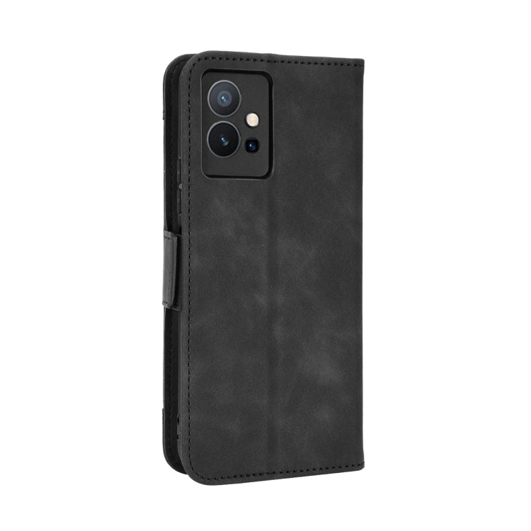 For vivo Y55 5G / T1 5G / Y75 5G Skin Feel Calf Texture Card Slots Leather Phone Case