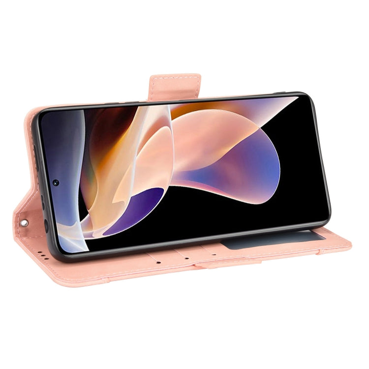 For Xiaomi Poco X4 NFC /Redmi Note 11 Pro China Skin Feel Calf Texture Card Slots Leather Phone Case