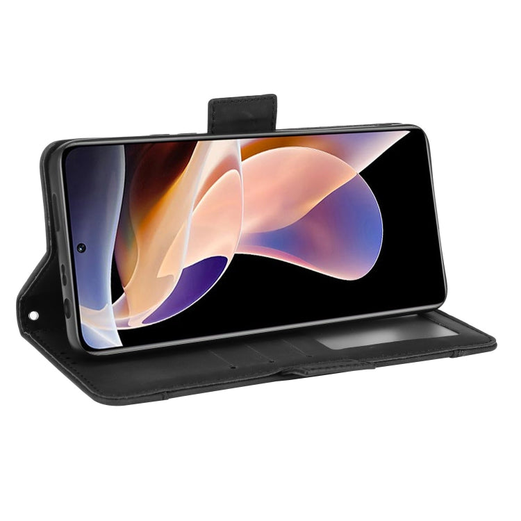 For Xiaomi Poco X4 NFC /Redmi Note 11 Pro China Skin Feel Calf Texture Card Slots Leather Phone Case