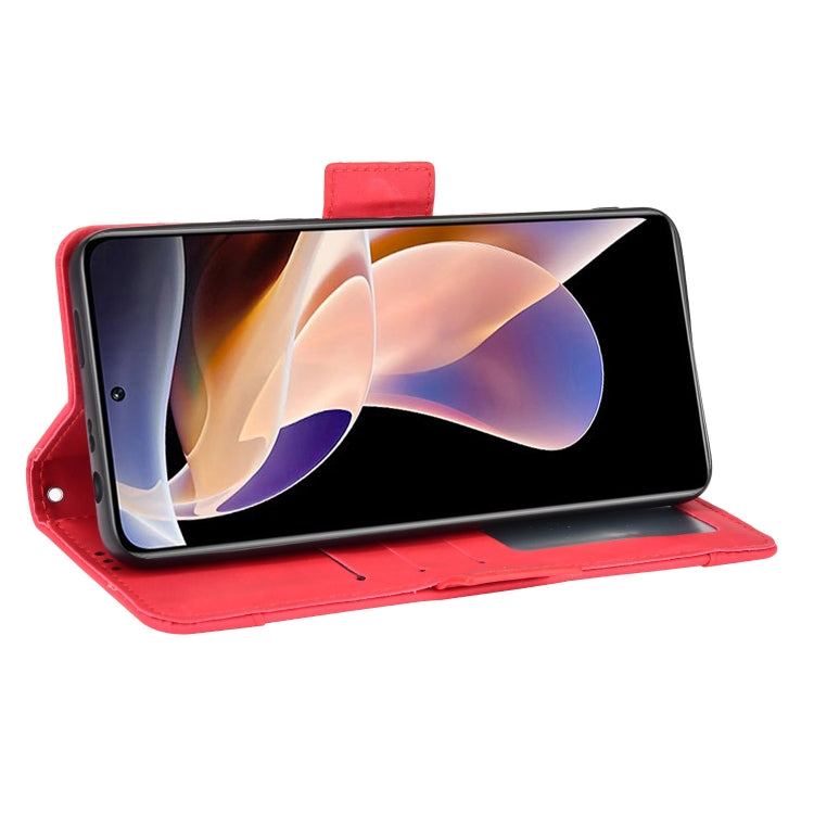 For Xiaomi Poco X4 NFC /Redmi Note 11 Pro China Skin Feel Calf Texture Card Slots Leather Phone Case