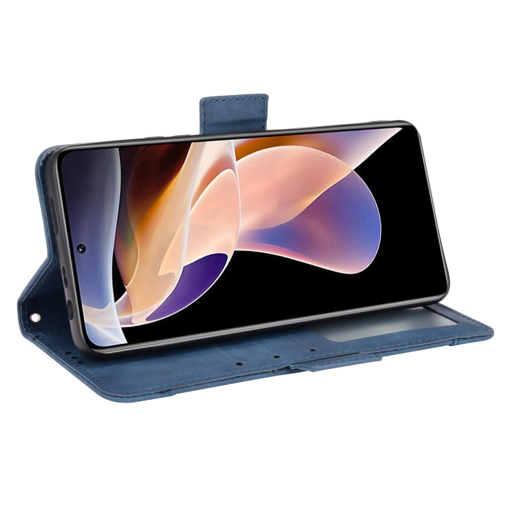 For Xiaomi Poco X4 NFC /Redmi Note 11 Pro China Skin Feel Calf Texture Card Slots Leather Phone Case