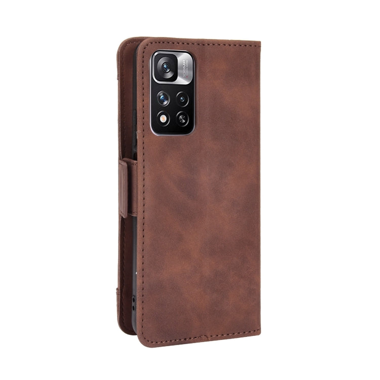 For Xiaomi Poco X4 NFC /Redmi Note 11 Pro China Skin Feel Calf Texture Card Slots Leather Phone Case