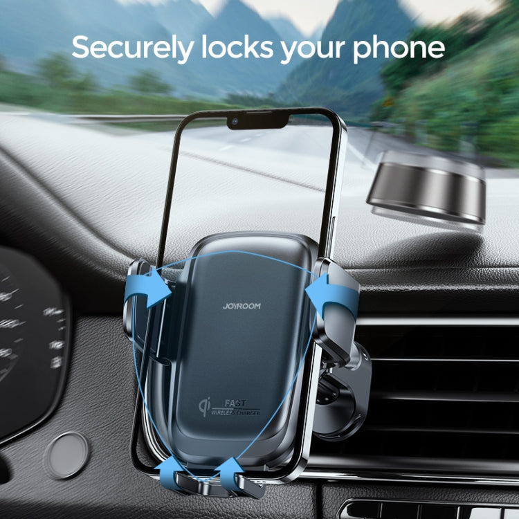 JOYROOM JR-ZS243 Car Air Outlet Wireless Charger Mount Holder(Black)