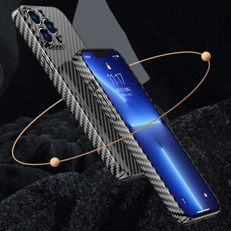 For iPhone 13 Pro Max Carbon Fiber Texture Phone Case