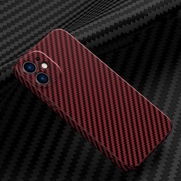 For iPhone 12 Carbon Fiber Texture Phone Case