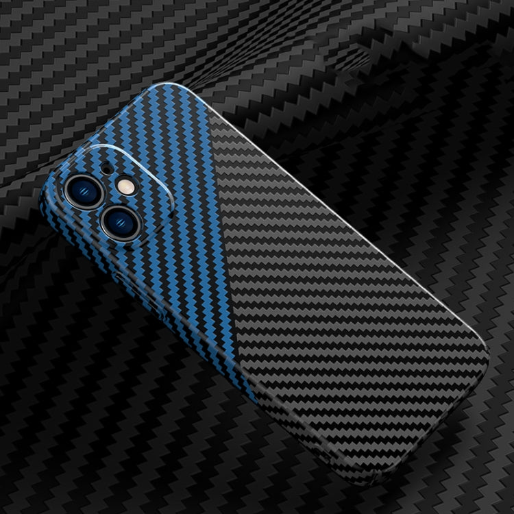 For iPhone 12 Carbon Fiber Texture Phone Case