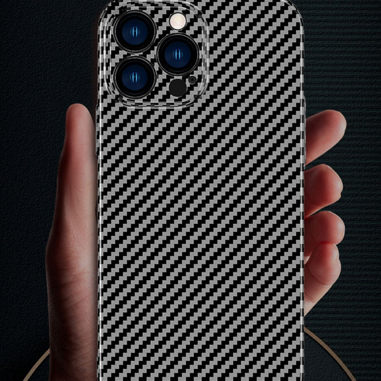 For iPhone 12 Carbon Fiber Texture Phone Case