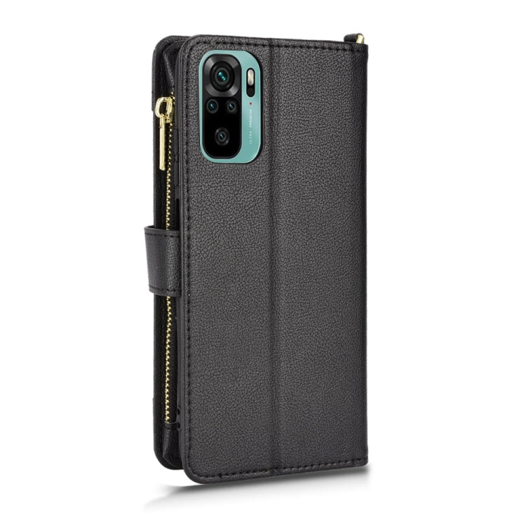 For Xiaomi Redmi Note 10 4G / Note 10S Litchi Texture Zipper Leather Phone Case