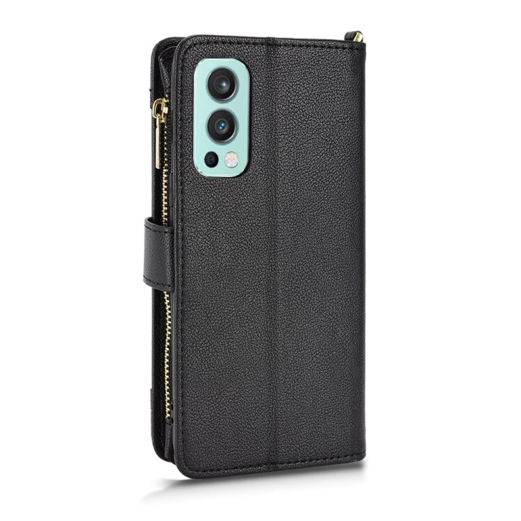 For OnePlus Nord 2 5G Litchi Texture Zipper Leather Phone Case