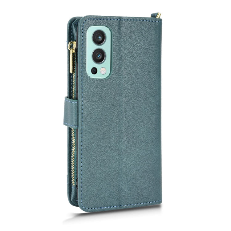 For OnePlus Nord 2 5G Litchi Texture Zipper Leather Phone Case
