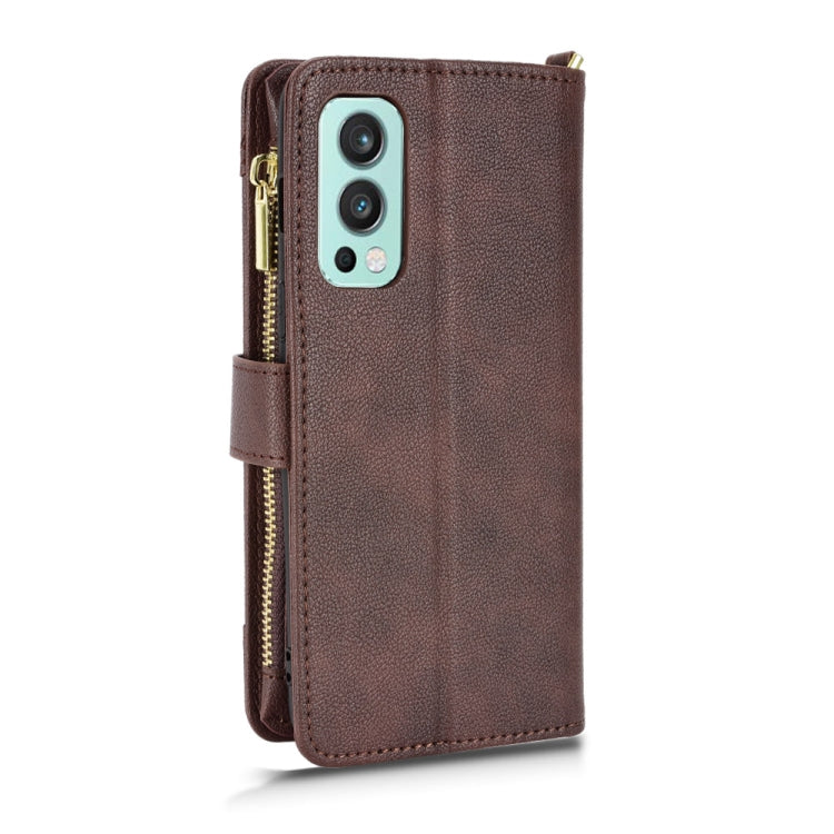 For OnePlus Nord 2 5G Litchi Texture Zipper Leather Phone Case