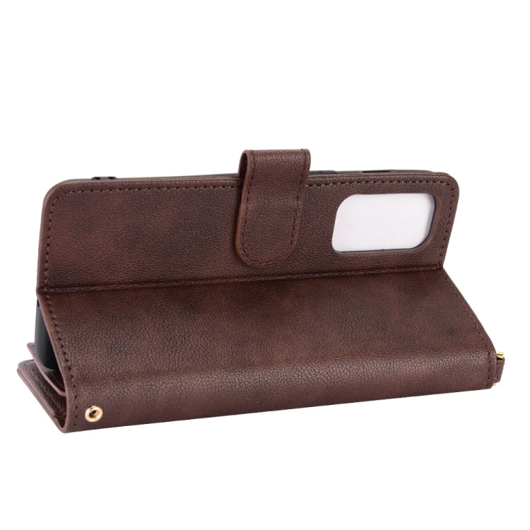 For OnePlus Nord 2 5G Litchi Texture Zipper Leather Phone Case