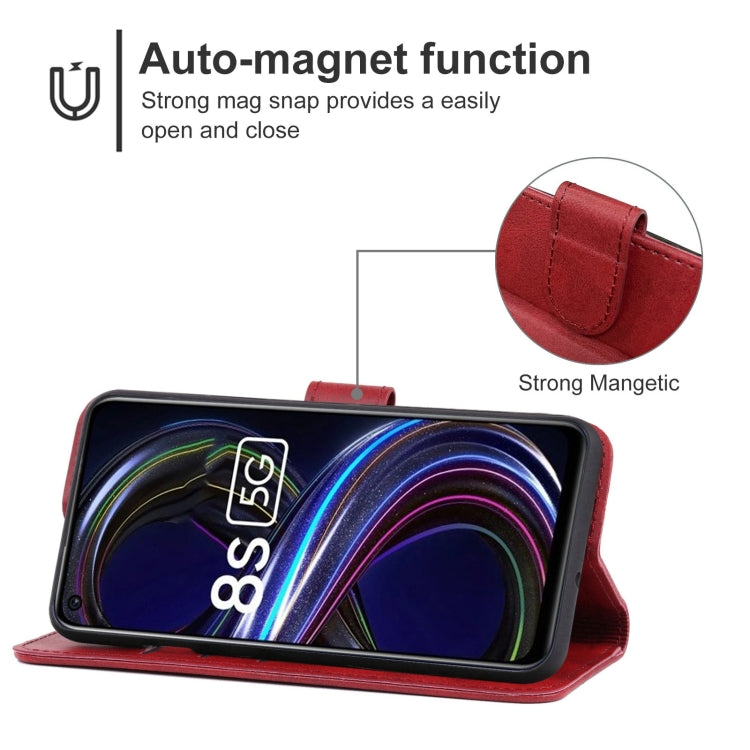 For OPPO Realme 8S 5G Leather Phone Case