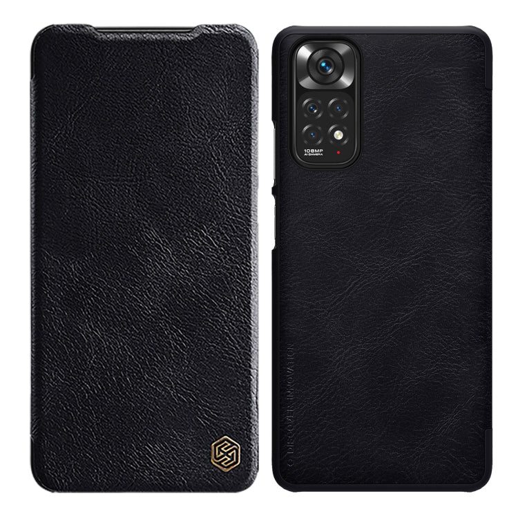 For Xiaomi Redmi Note 11S NILLKIN QIN Series Crazy Horse Texture Leather Case