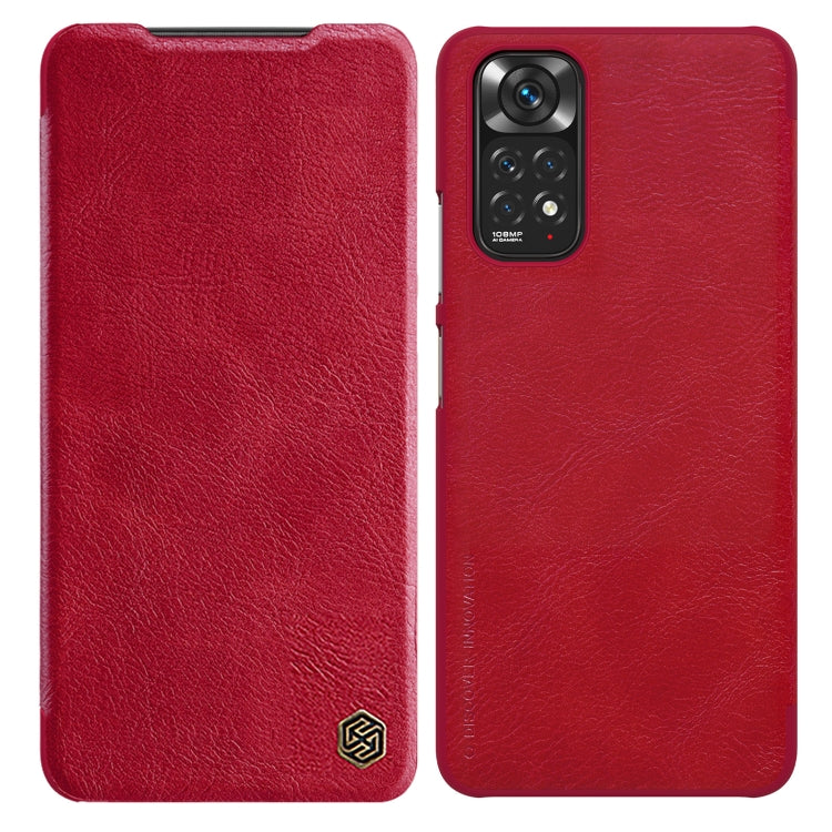 For Xiaomi Redmi Note 11S NILLKIN QIN Series Crazy Horse Texture Leather Case