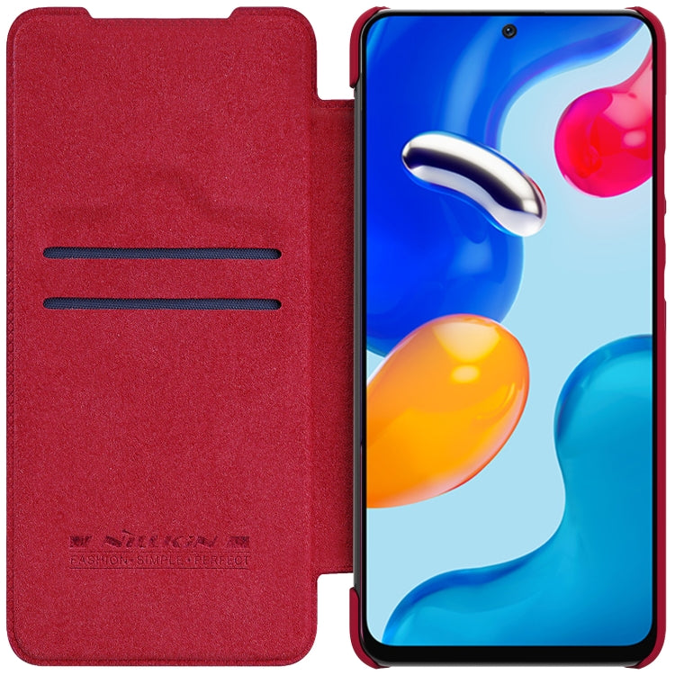 For Xiaomi Redmi Note 11S NILLKIN QIN Series Crazy Horse Texture Leather Case