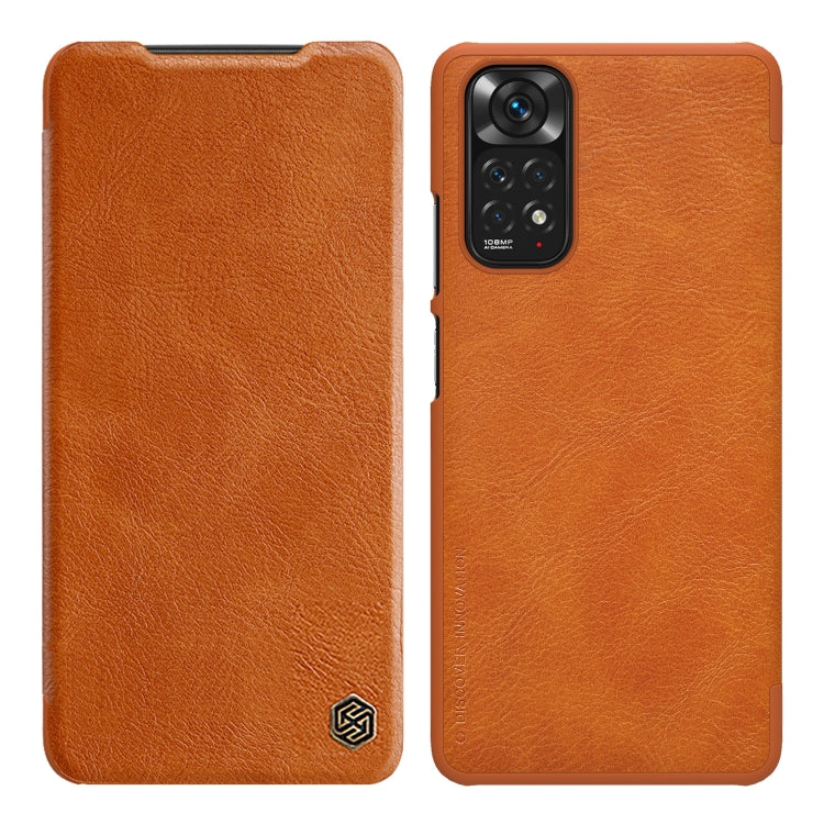For Xiaomi Redmi Note 11S NILLKIN QIN Series Crazy Horse Texture Leather Case