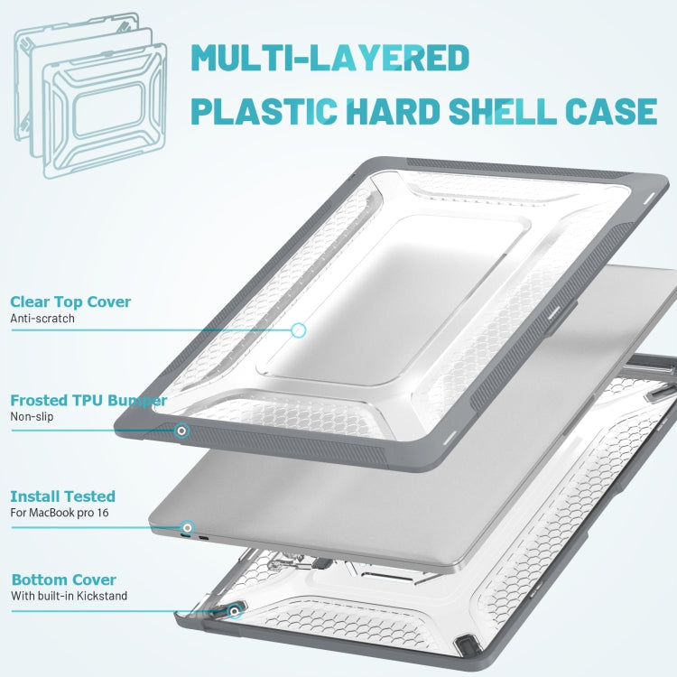 TPU + PC Laptop Protective Case For MacBook Pro 16 inch 2141