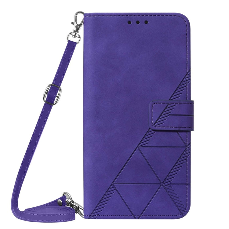 For OPPO A57 5G 2022 Crossbody 3D Embossed Flip Leather Phone Case