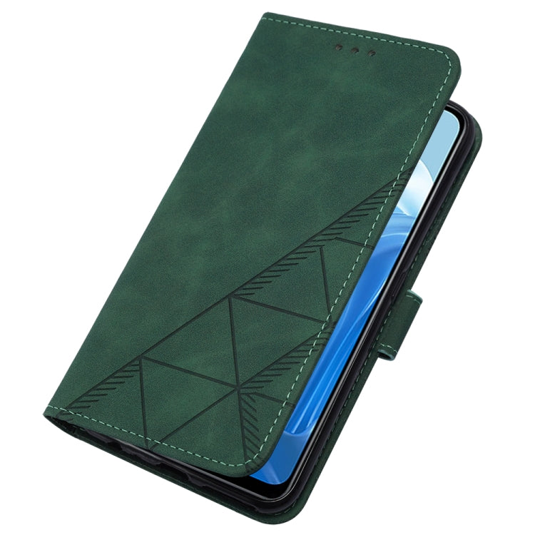 For OPPO Reno7 4G/F21 Pro Crossbody 3D Embossed Flip Leather Phone Case