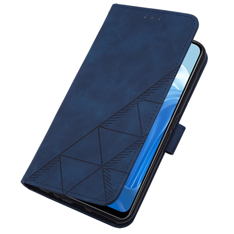 For OPPO Reno7 4G/F21 Pro Crossbody 3D Embossed Flip Leather Phone Case