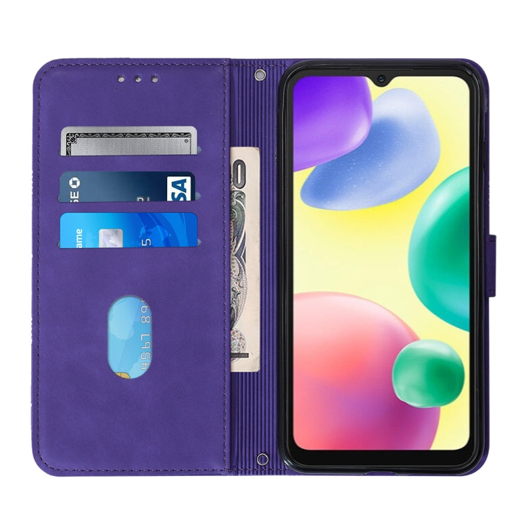 For Xiaomi Redmi 10A Crossbody 3D Embossed Flip Leather Phone Case