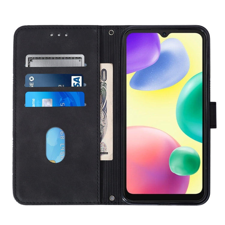 For Xiaomi Redmi 10A Crossbody 3D Embossed Flip Leather Phone Case