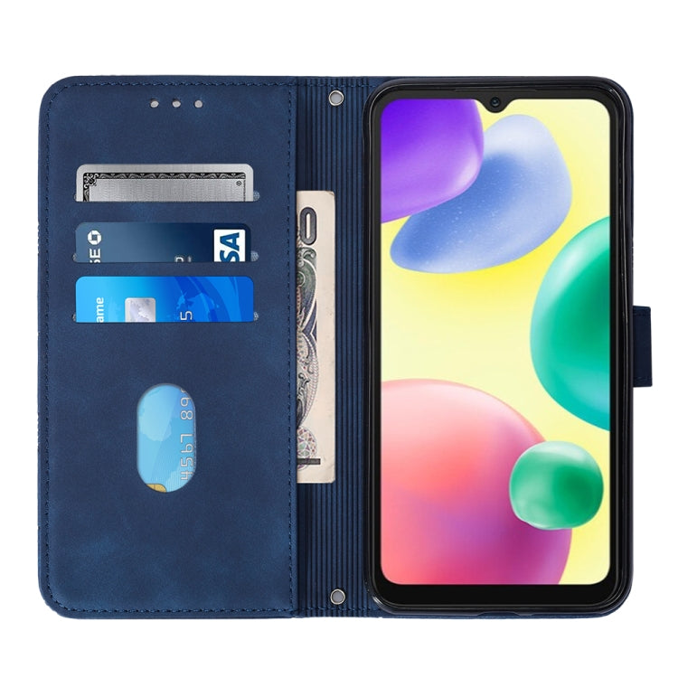 For Xiaomi Redmi 10A Crossbody 3D Embossed Flip Leather Phone Case