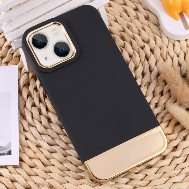 For iPhone 13 TPU + Electroplated PC Phone Case