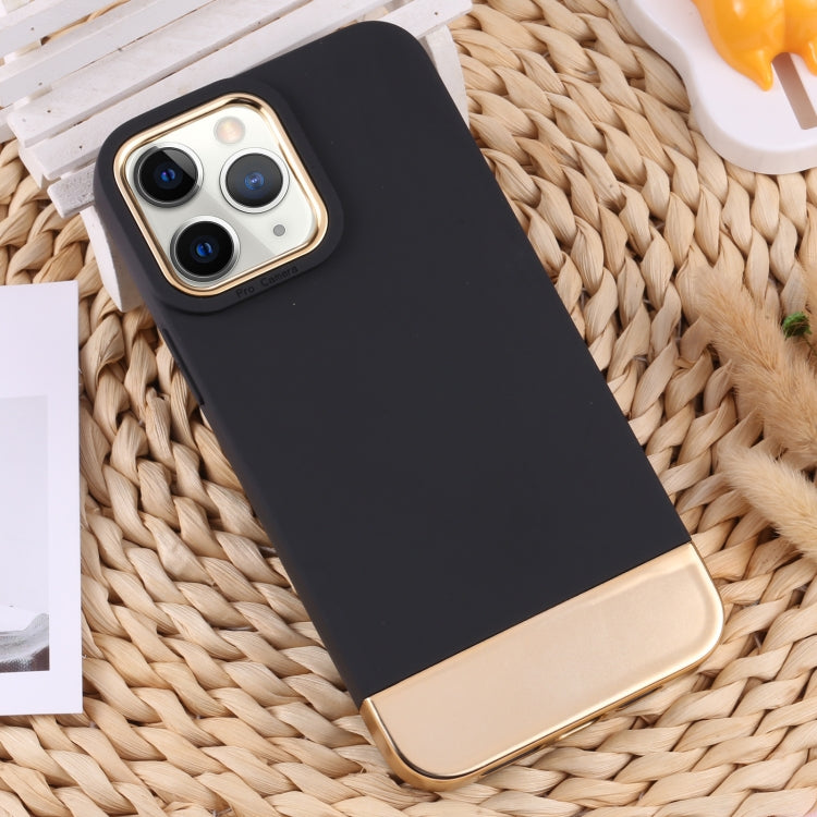 For iPhone 11 Pro TPU + Electroplated PC Phone Case