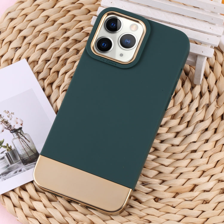 For iPhone 11 Pro TPU + Electroplated PC Phone Case