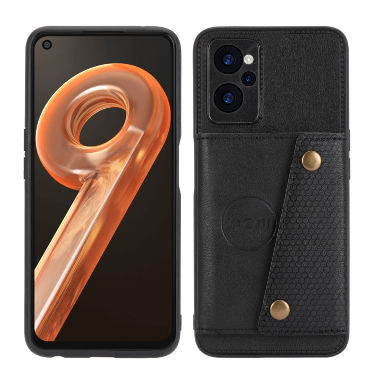 For OPPO Realme C35 Double Buckle PU + TPU Shockproof Magnetic Phone Case