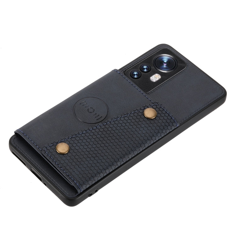 For Xiaomi 12 Double Buckle PU + TPU Shockproof Magnetic Phone Case