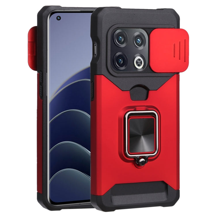 For OnePlus 10 Pro Sliding Camera Cover Design PC + TPU Shockproof Phone Case