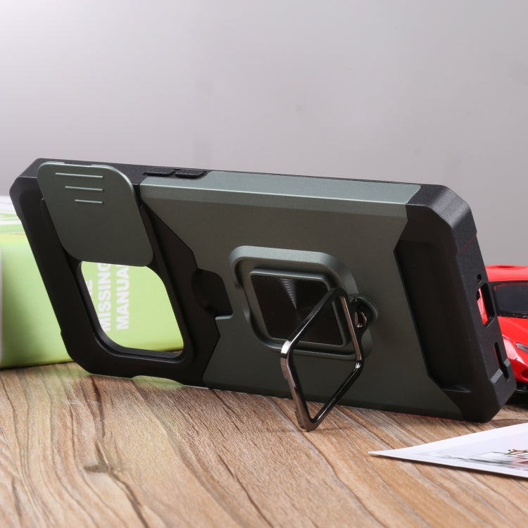 For OnePlus 10 Pro Sliding Camera Cover Design PC + TPU Shockproof Phone Case