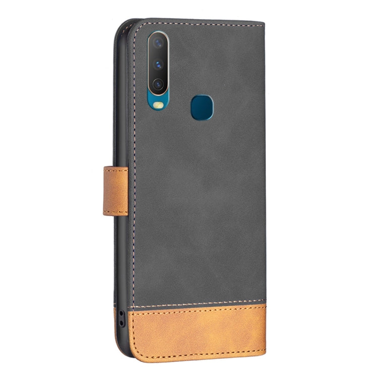 For vivo Y11 / Y15 / Y12 / Y17 BF11 Color Matching Skin Feel Leather Phone Case