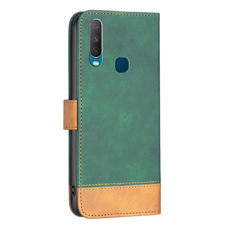 For vivo Y11 / Y15 / Y12 / Y17 BF11 Color Matching Skin Feel Leather Phone Case