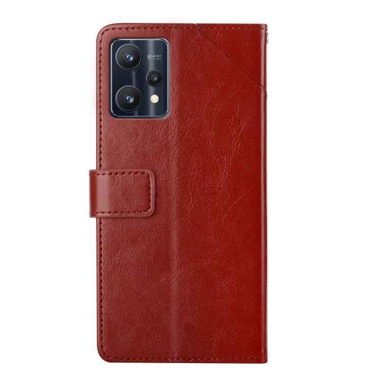 For OPPO Realme 9 Pro+/Realme 9 4G Y Stitching Horizontal Flip Leather Phone Case