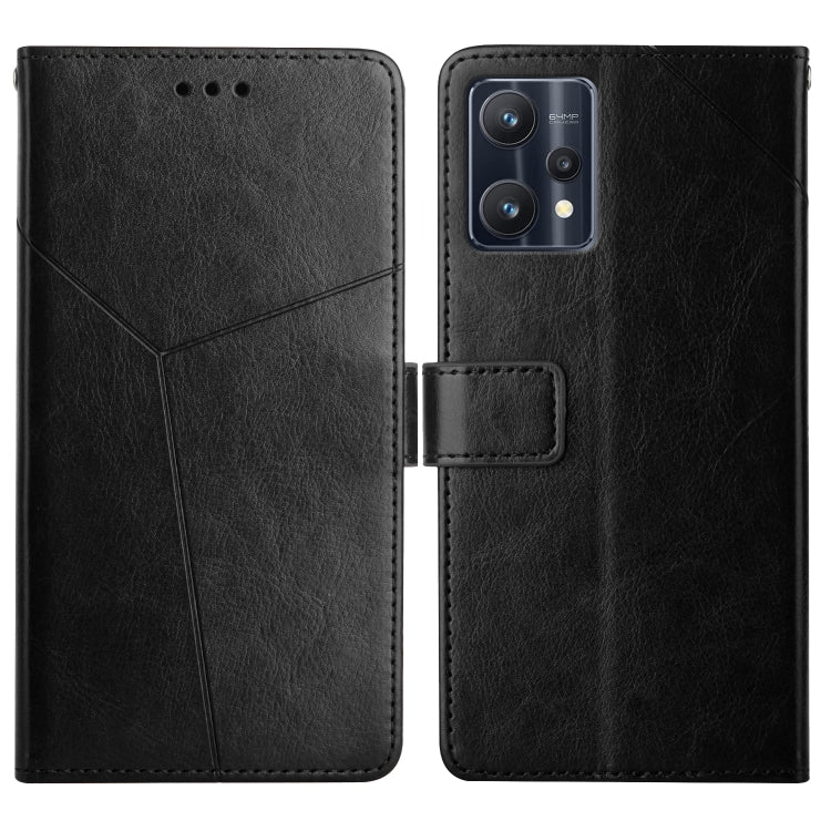 For OPPO Realme 9 Pro+/Realme 9 4G Y Stitching Horizontal Flip Leather Phone Case