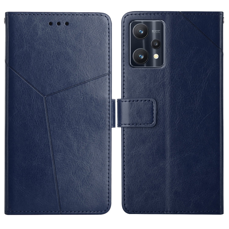 For OPPO Realme 9 Pro+/Realme 9 4G Y Stitching Horizontal Flip Leather Phone Case