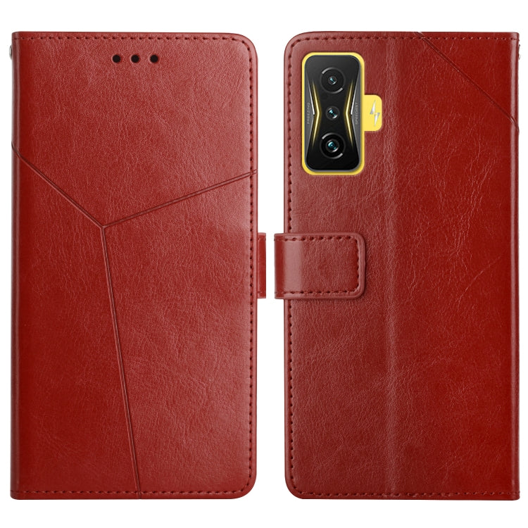 For Xiaomi Poco F4 GT Y Stitching Horizontal Flip Leather Phone Case