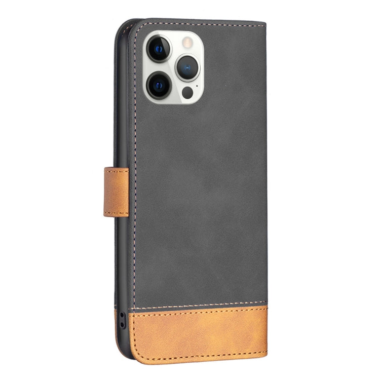 For iPhone 12 Pro Max BF11 Color Matching Skin Feel Leather Phone Case