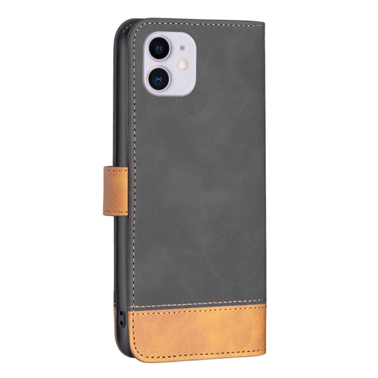 For iPhone 11 BF11 Color Matching Skin Feel Leather Phone Case