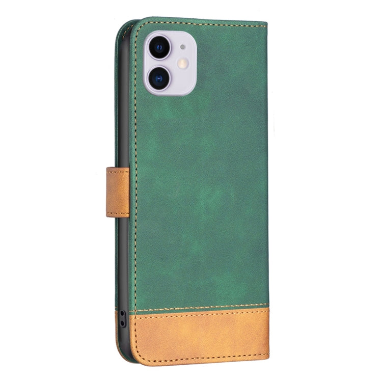 For iPhone 11 BF11 Color Matching Skin Feel Leather Phone Case