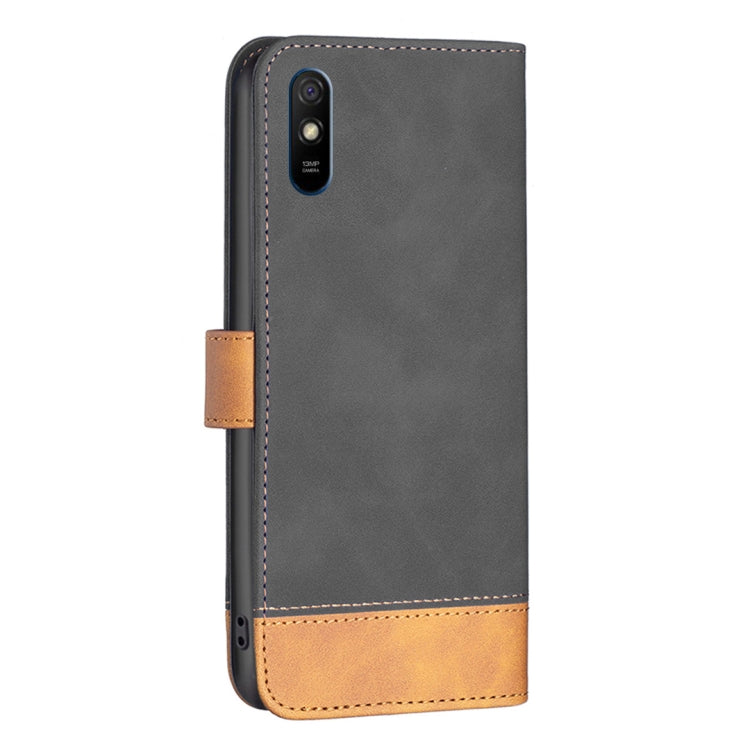 For Xiaomi Redmi 9A BF11 Color Matching Skin Feel Leather Phone Case
