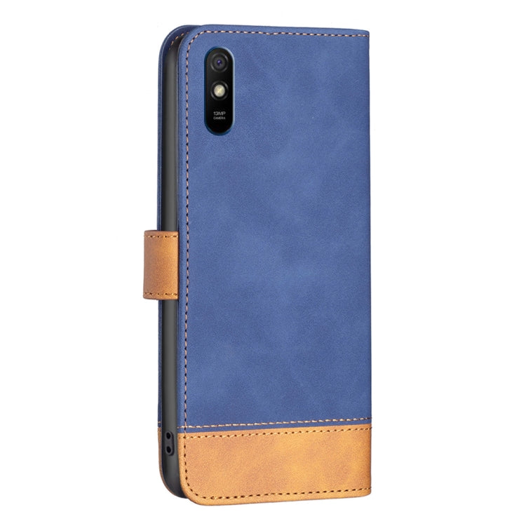 For Xiaomi Redmi 9A BF11 Color Matching Skin Feel Leather Phone Case