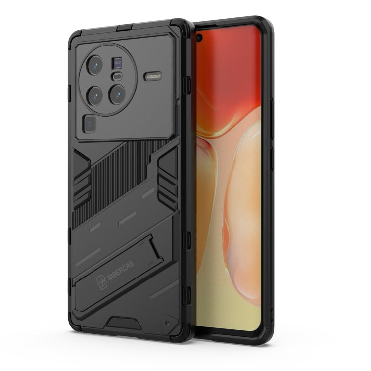 For vivo X80 Pro Punk Armor PC + TPU Phone Case with Holder