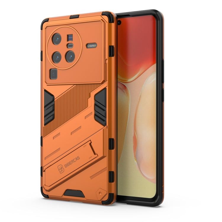 For vivo X80 Pro Punk Armor PC + TPU Phone Case with Holder